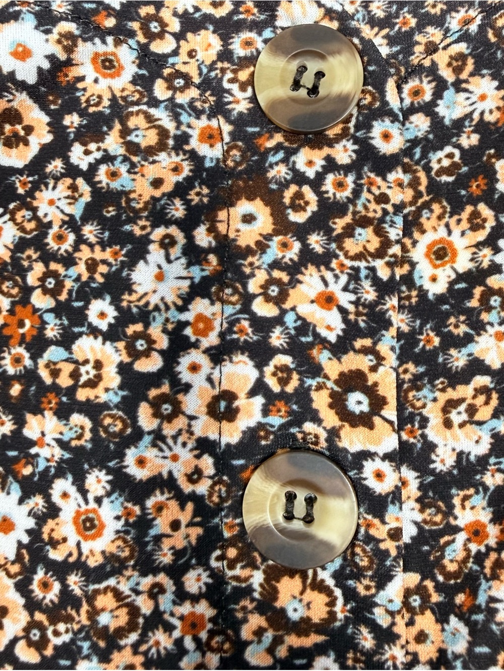 Lascana Brown Floral Jumpsuit Wide Leg Tie Waist Cottagecore Size 8 - Picture 4 of 11